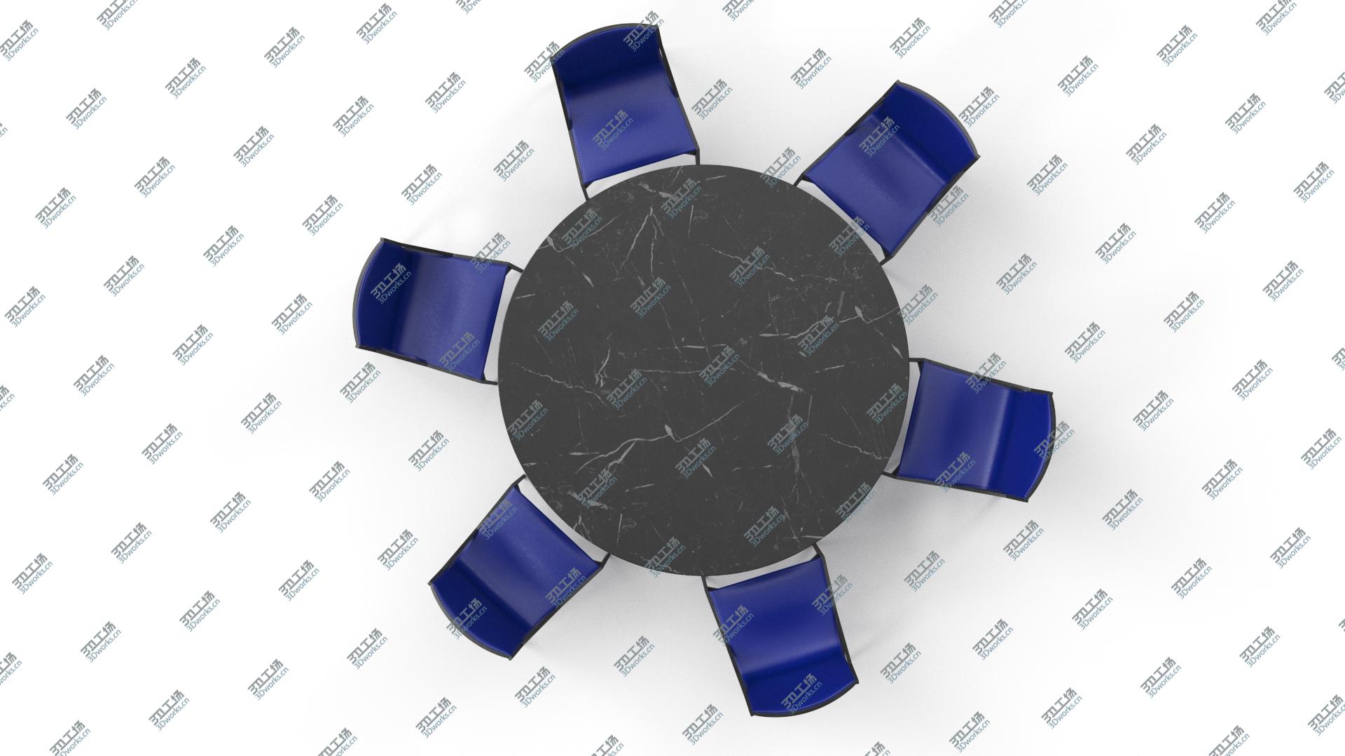 images/goods_img/2021040233/3D Cassina Dining Table Chair Set Black Marble Blue/4.jpg